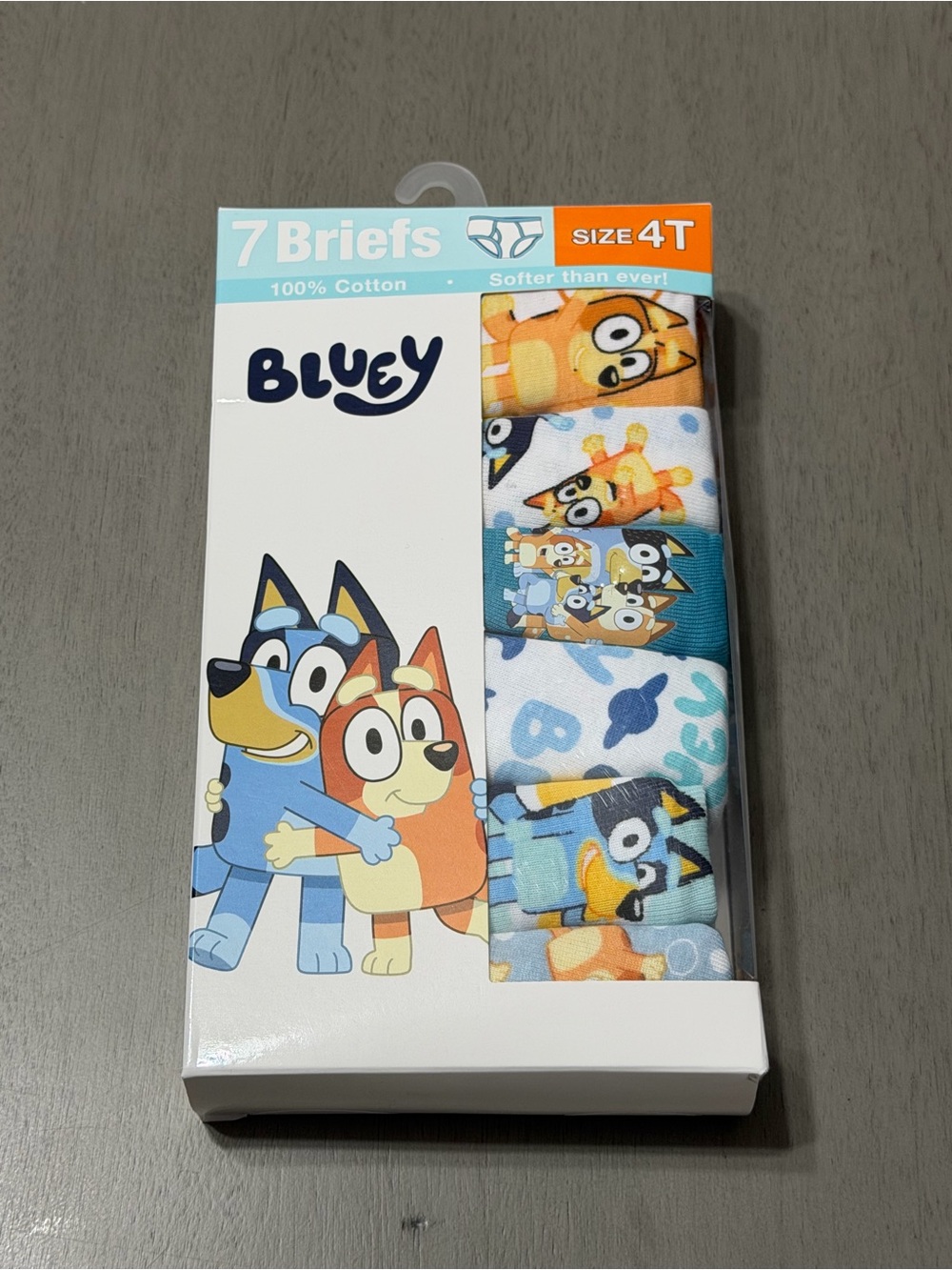 Bluey 7-Pack Boys' Briefs Size 4T